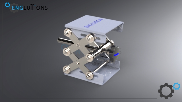 screw-jacks螺旋千斤顶升降台3D图纸 STEP格式